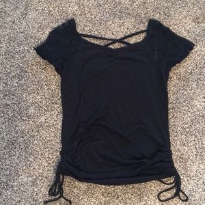 Black short sleeved T